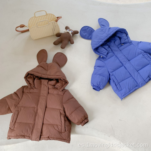Bonita chaqueta con orejeras para niños de seis colores